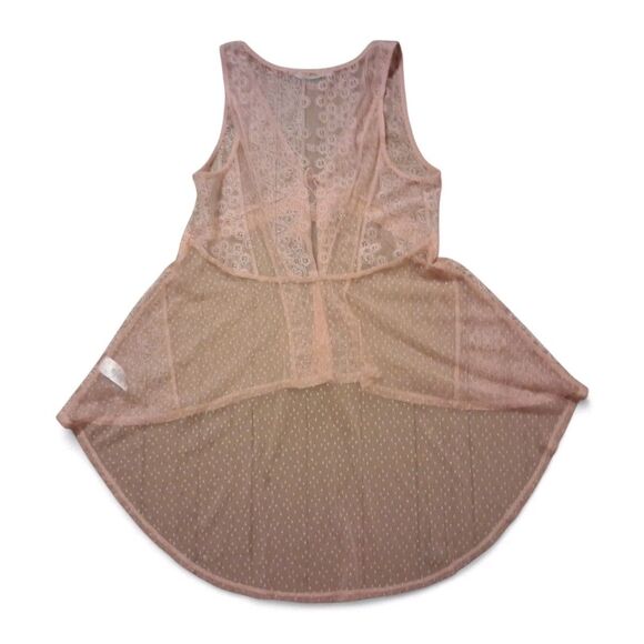 Maurices Large Asymmetrical Top Baby Doll Lace Tassels Fairy Isles Romantic - Picture 2 of 7